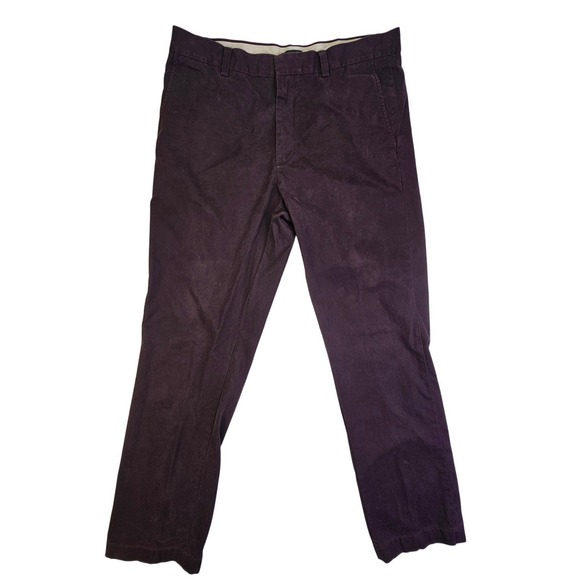 Banana Republic Other - Banana Republic Chino Pants Mens 34x34 Slim Fit Burgundy Plum Cotton 969731